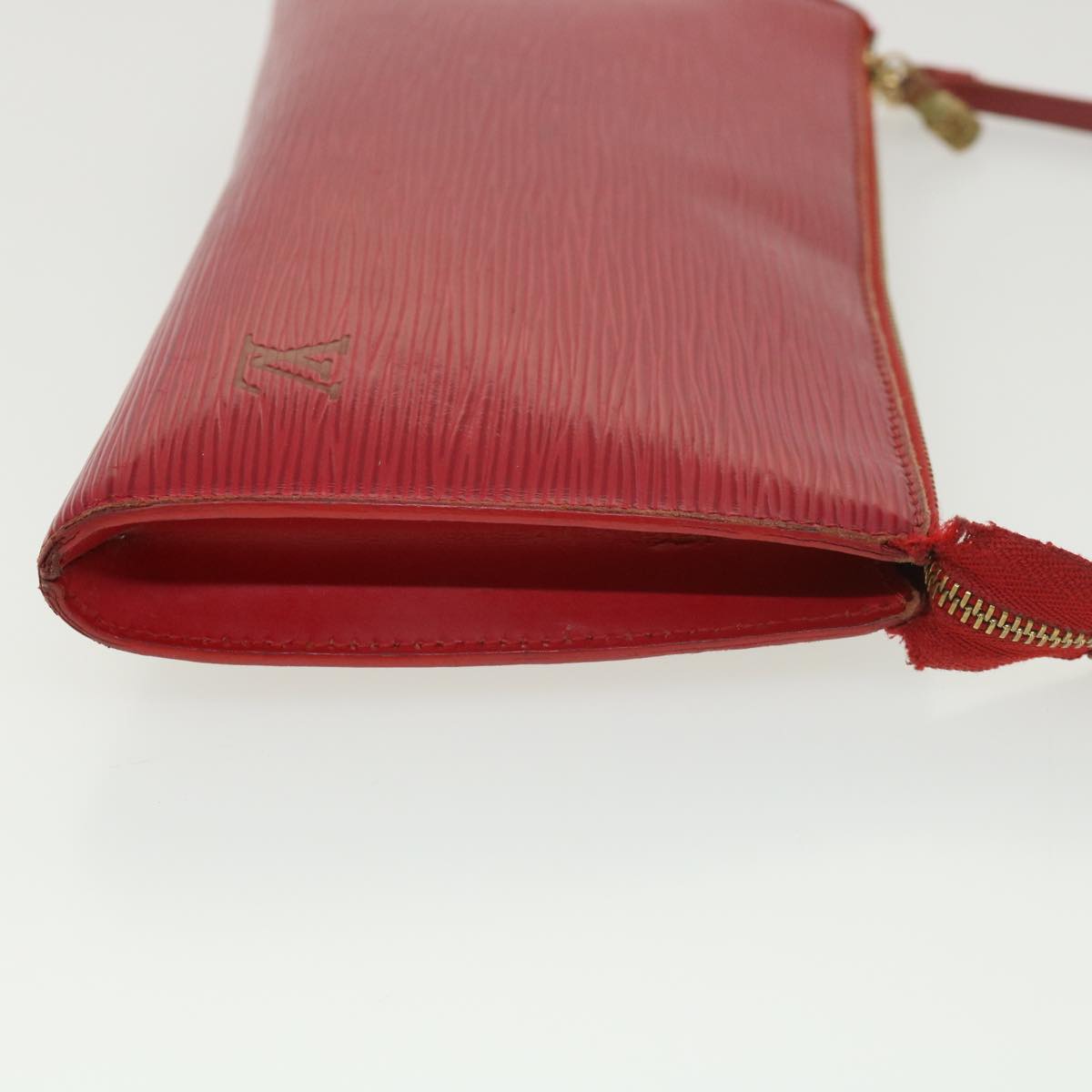 LOUIS VUITTON Epi Pochette Accessoires Accessory Pouch Red M52987 LV 39045
