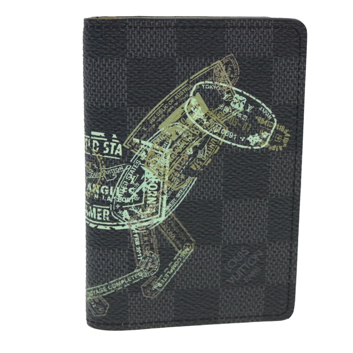 Louis Vuitton Damier Graphite Organizer De Poch Card Case LV 39076A Wallet