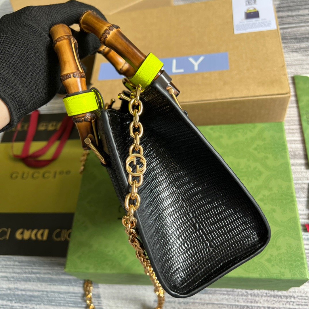 gg Lizard , ’s 7.9in Green Mini Tote Bag 79In20Cm Beaunoirrbeaunoirr