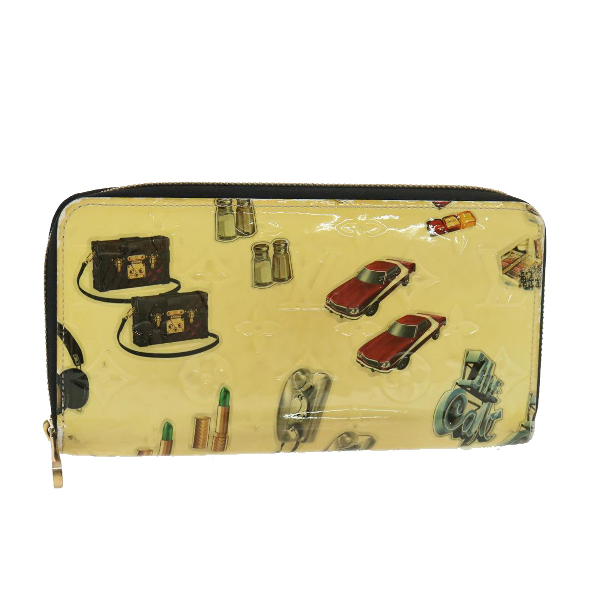 Louis Vuitton Vernis Nicolas Ghesquière Zippy Wallet White LV