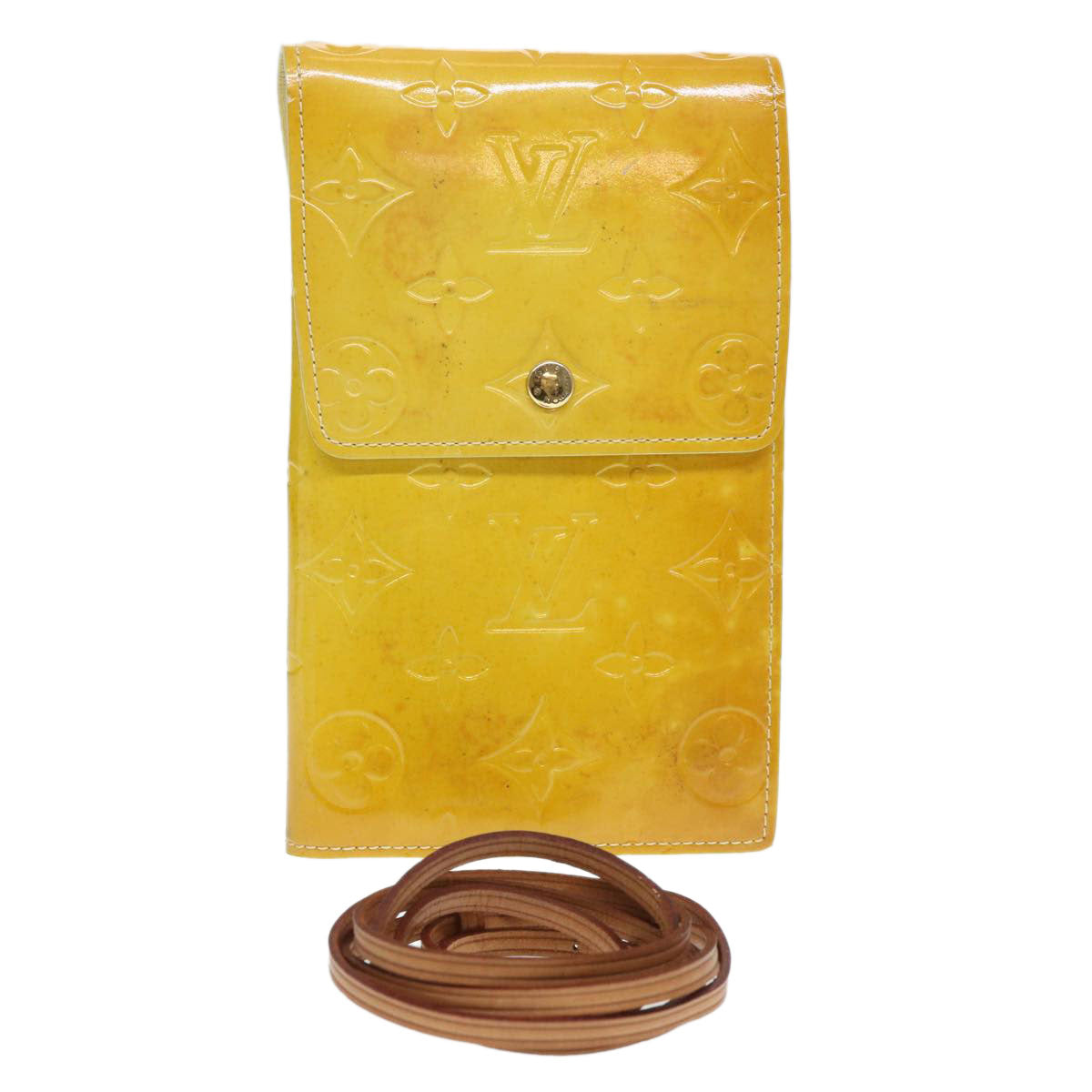 Louis Vuitton Monogram Vernis Walker Wallet Beige LV
