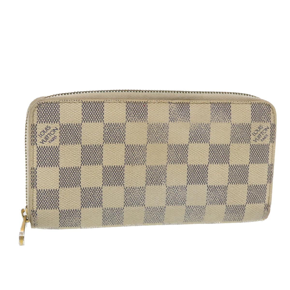 Louis Vuitton Damier Azur Zippy Wallet Long Wallet LV Style 2