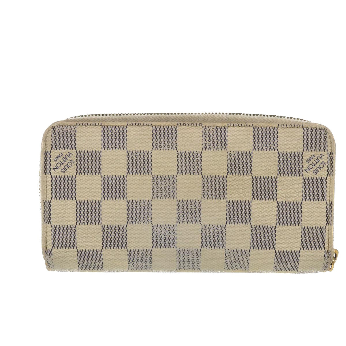 Louis Vuitton Damier Azur Zippy Wallet Long Wallet LV Style 2