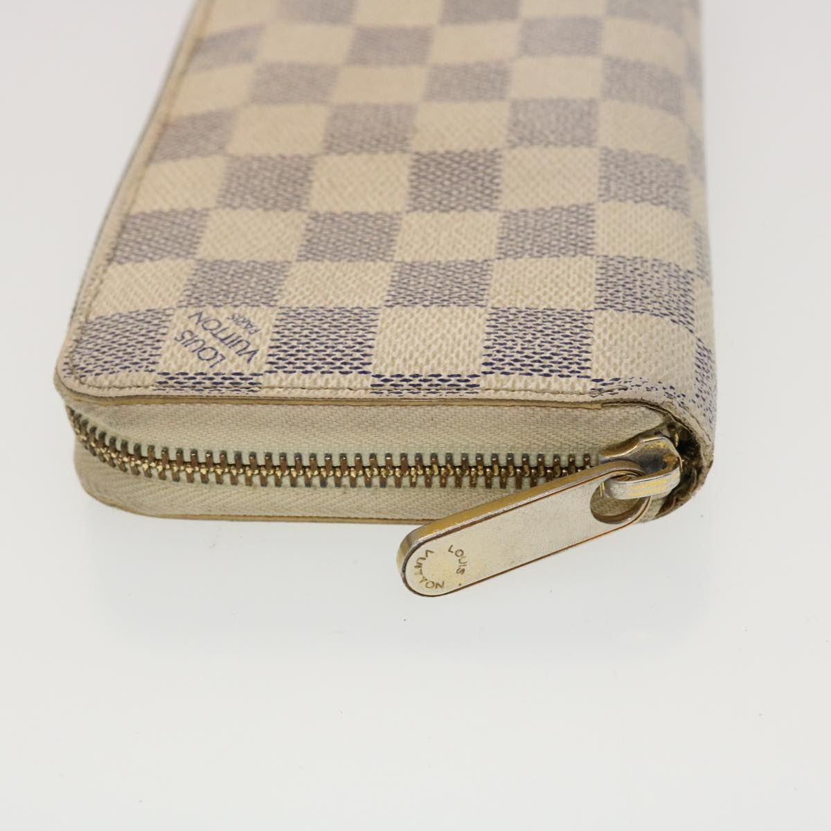 Louis Vuitton Damier Azur Zippy Wallet Long Wallet LV Style 2