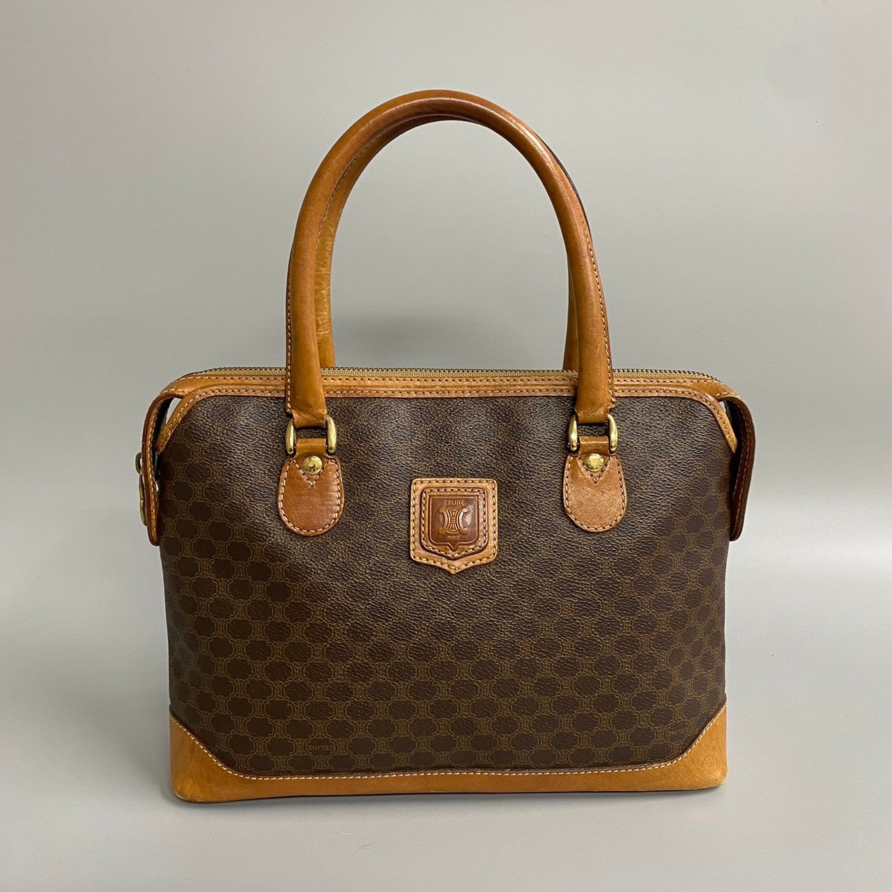 Pvc Macadam Women(Unisex) Leather Brown Travel Bag