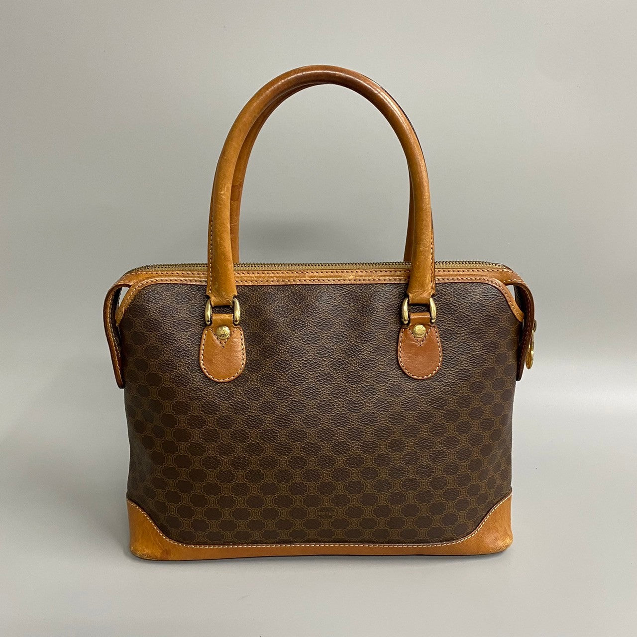 Pvc Macadam Women(Unisex) Leather Brown Travel Bag