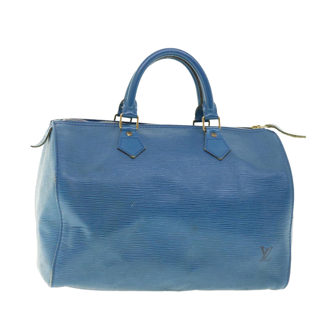 LOUIS VUITTON Epi Speedy 30 Hand Bag Toledo Blue M43005 LV 39413
