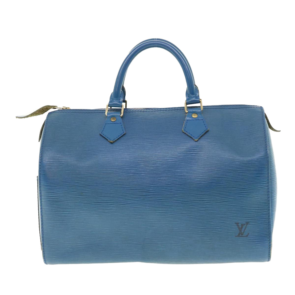 LOUIS VUITTON Epi Speedy 30 Hand Bag Toledo Blue M43005 LV 39413