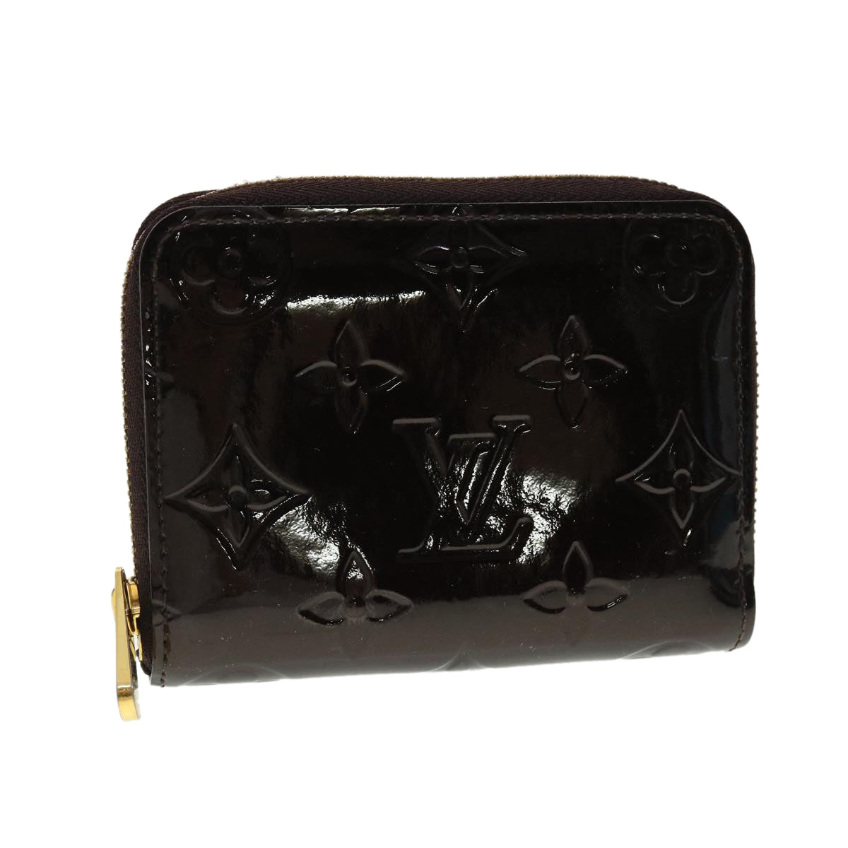 Louis Vuitton Monogram Vernis Zippy Coin Purse Amarante LV
