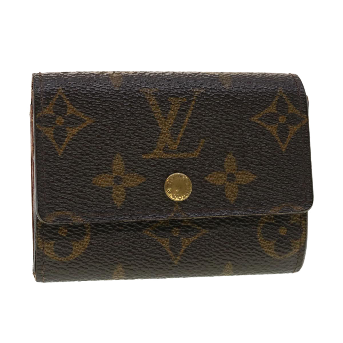 Louis Vuitton Monogram Porte MonnaiePlat Coin Purse LV