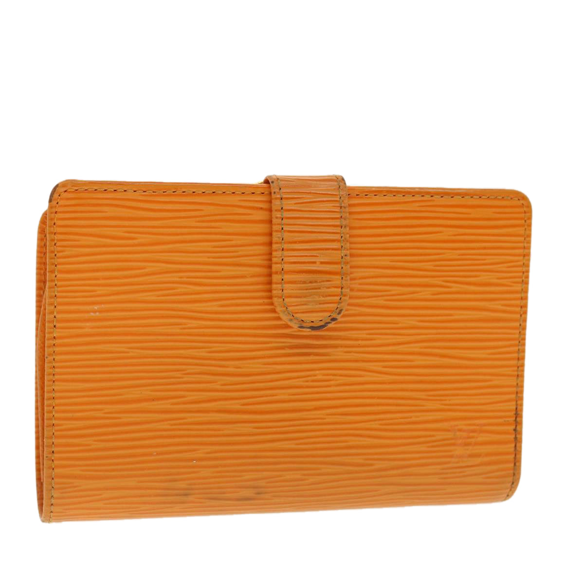 Louis Vuitton Epi Porte Monnaie Billets Viennois Wallet Orange LV