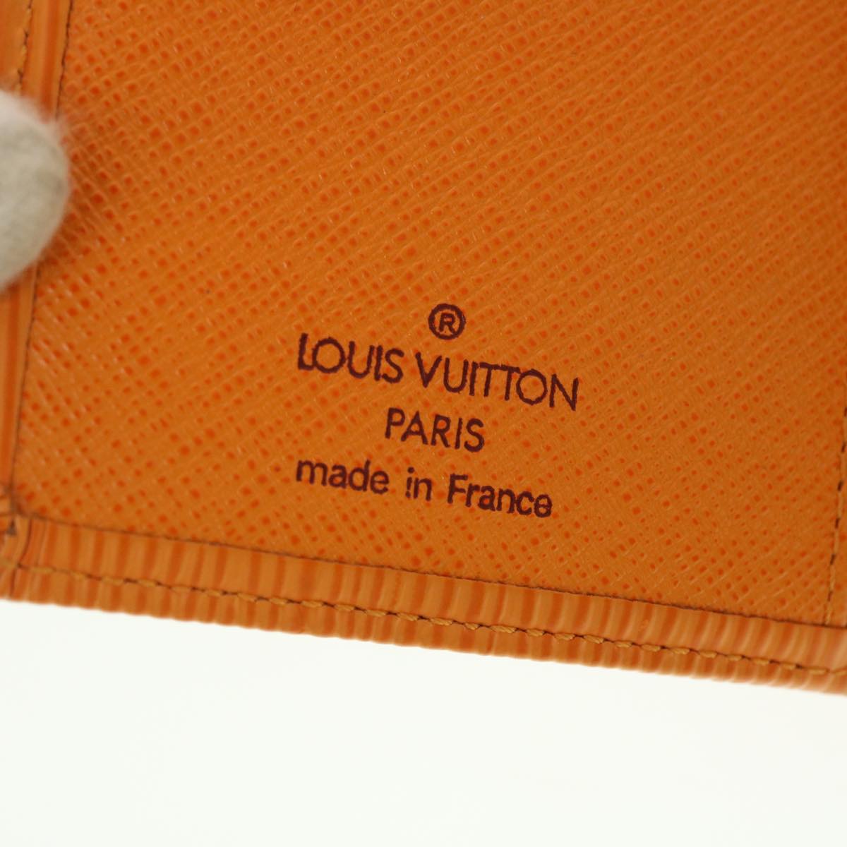 Louis Vuitton Epi Porte Monnaie Billets Viennois Wallet Orange LV