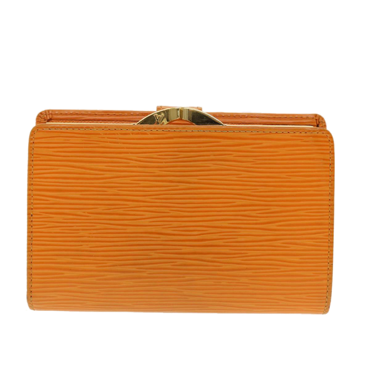Louis Vuitton Epi Porte Monnaie Billets Viennois Wallet Orange LV