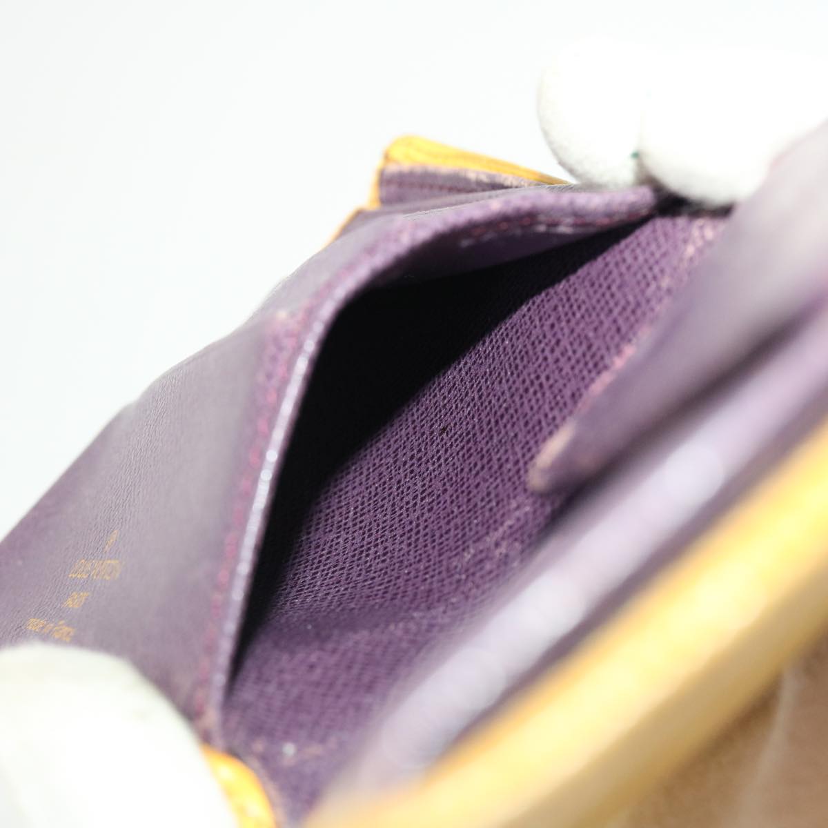Louis Vuitton Epi Portefeuille Marco Wallet Yellow LV