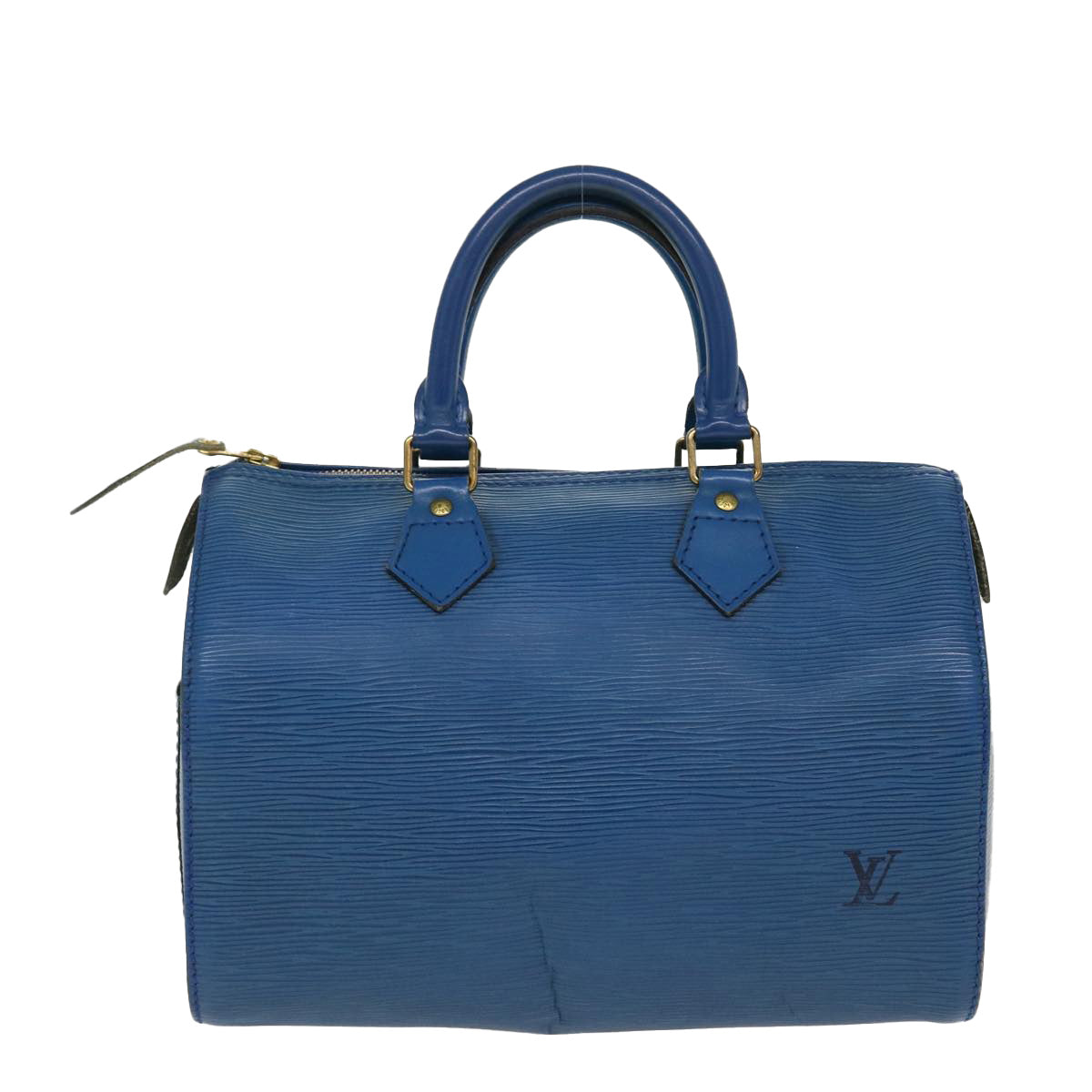 LOUIS VUITTON Epi Speedy 25 Hand Bag Toledo Blue M43015 LV 39534