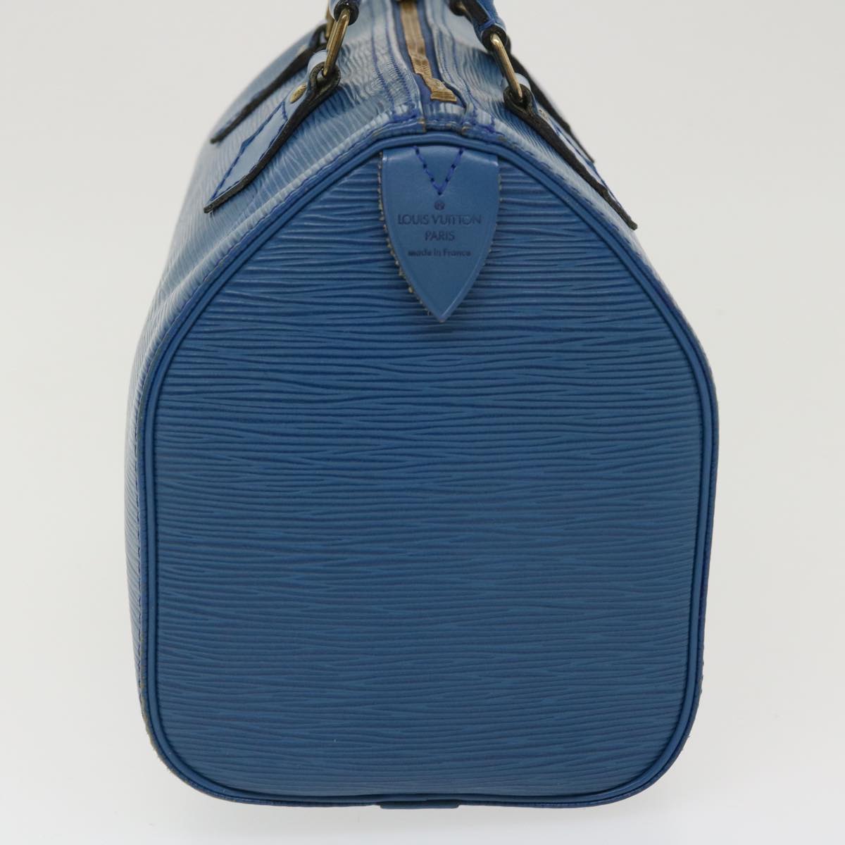 LOUIS VUITTON Epi Speedy 25 Hand Bag Toledo Blue M43015 LV 39534