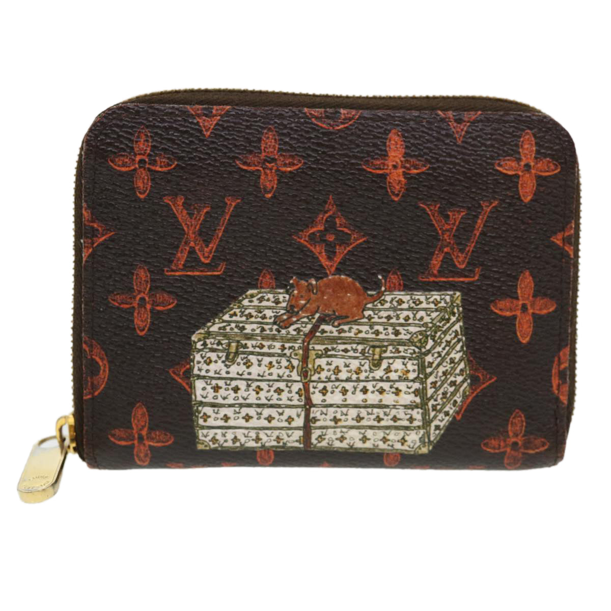 Louis Vuitton Catgram Cruise Collection Zippy Coin Purse Marron LV