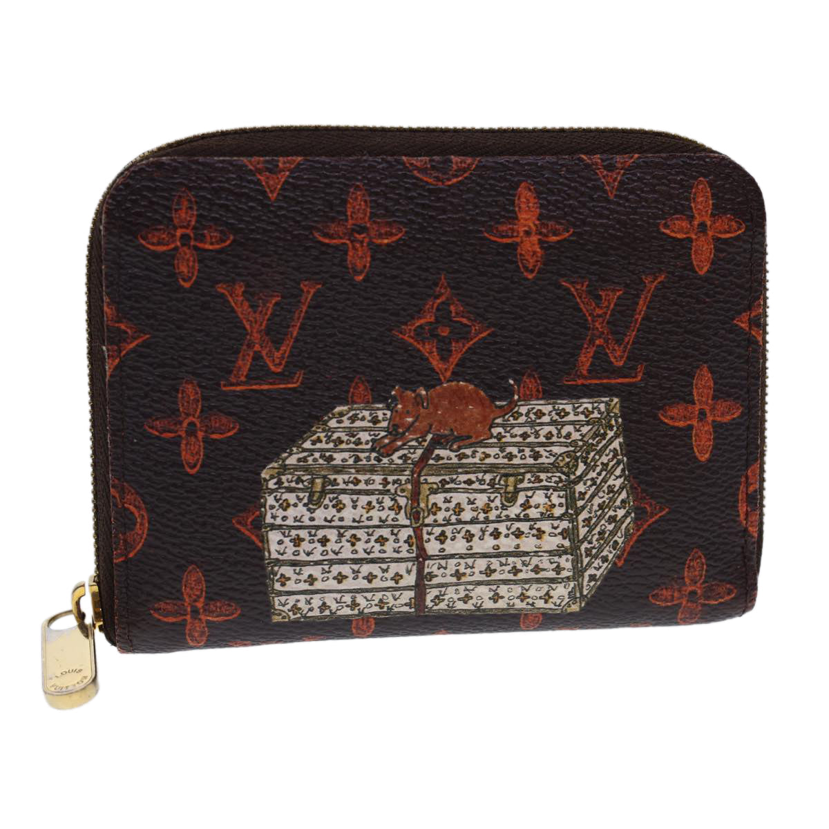 Louis Vuitton Catgram Cruise Collection Zippy Coin Purse Marron LV