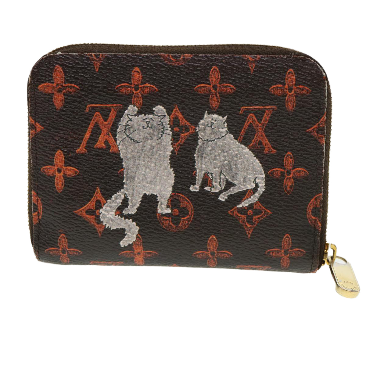 Louis Vuitton Catgram Cruise Collection Zippy Coin Purse Marron LV
