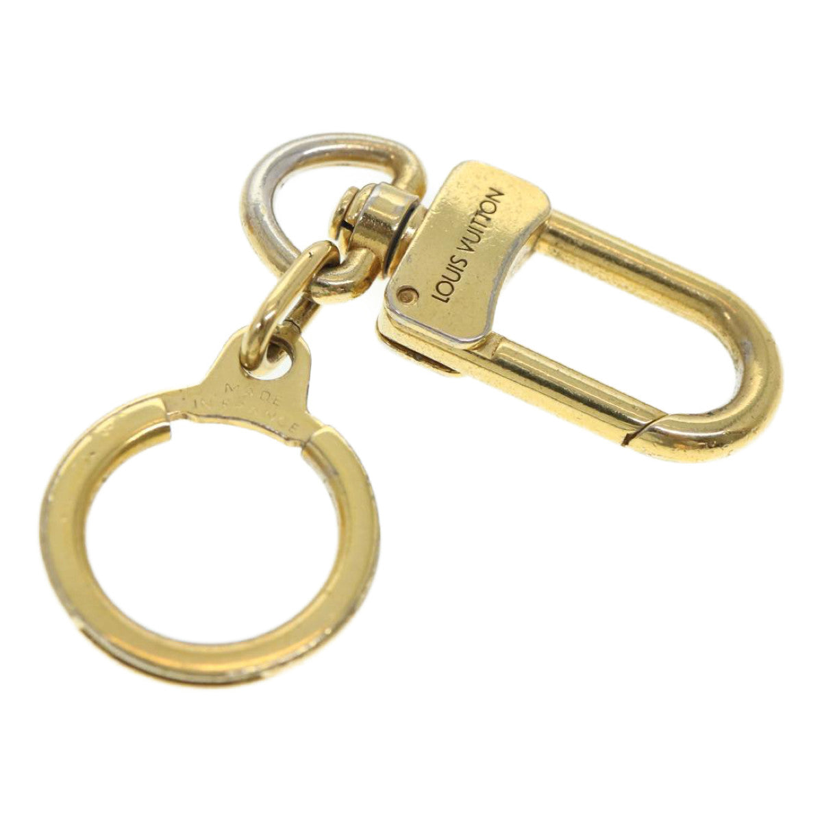 Louis Vuitton Porte Cles Key Ring Gold LV