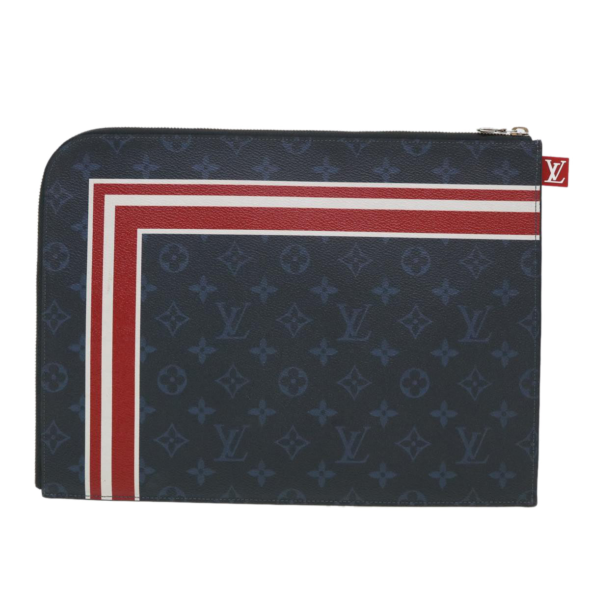 LOUIS VUITTON Monogram Cobalt Pochette Jules GM Clutch Bag M61679 LV 39631A