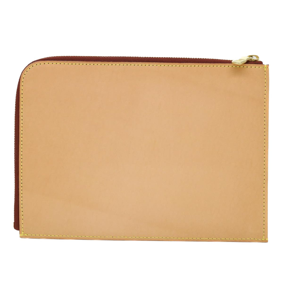 LOUIS VUITTON Nomad Leather Pochette Jules Clutch Bag Beige LV 39642A