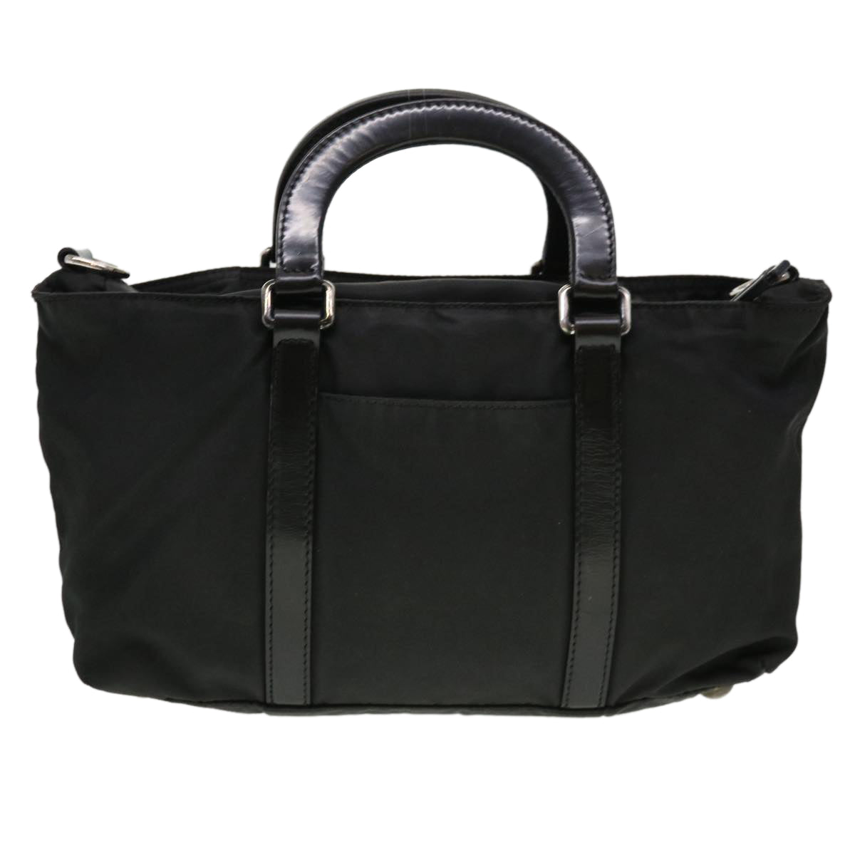 Prada Hand Bag 2Way Nylon Black Travel Bag