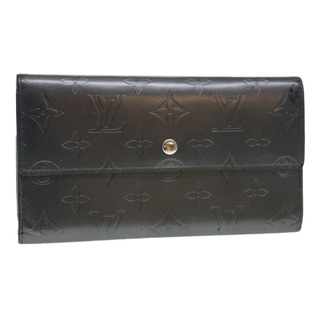Louis Vuitton Mat Porte Tresor International Long Wallet Gray