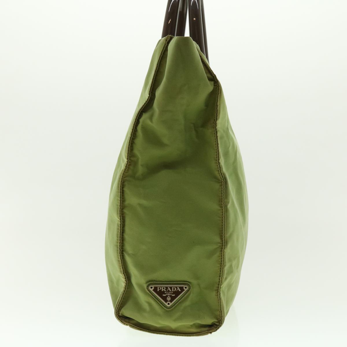 Prada Hand Bag Khaki Nylon Travel Bag Nylon Khaki 39752