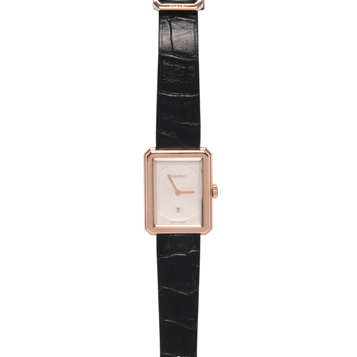 Chanel 18K Beige Gold Medium Boy.friend Watch Jewelry
