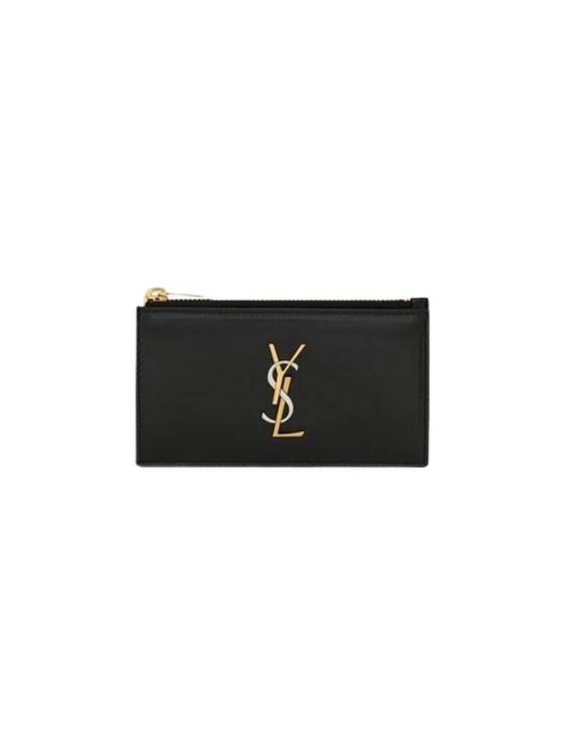 YSL Saint Laurent Saint Laurent Trending Cassandra Fragment Zipper Card Black Travel Bag