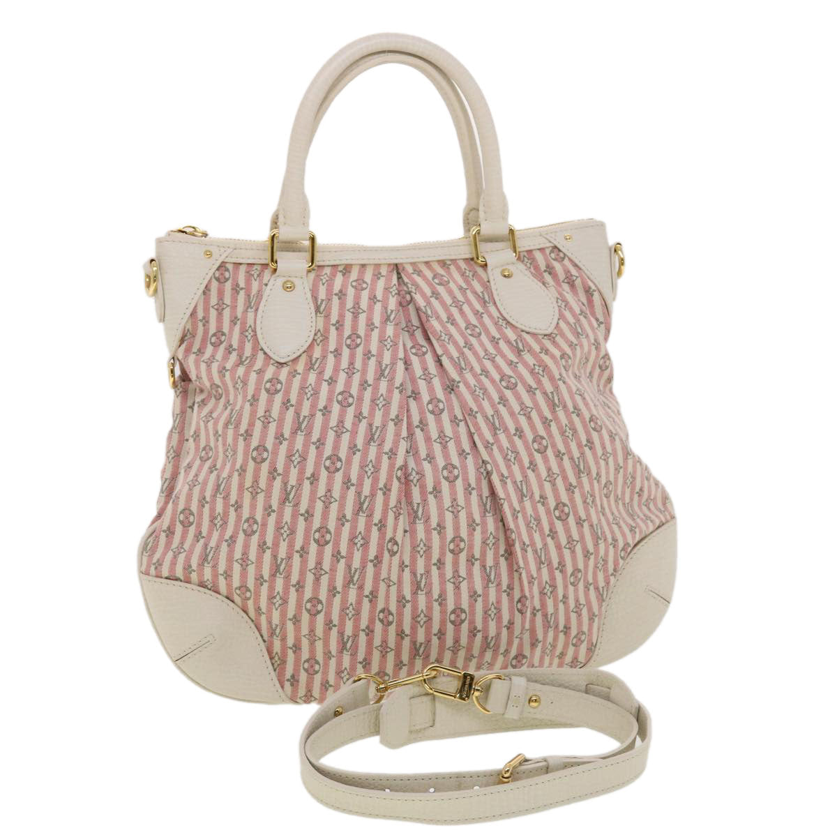 LOUIS VUITTON Monogram Mini Rin Croisette Marina Hand Bag Pink M95493 39886
