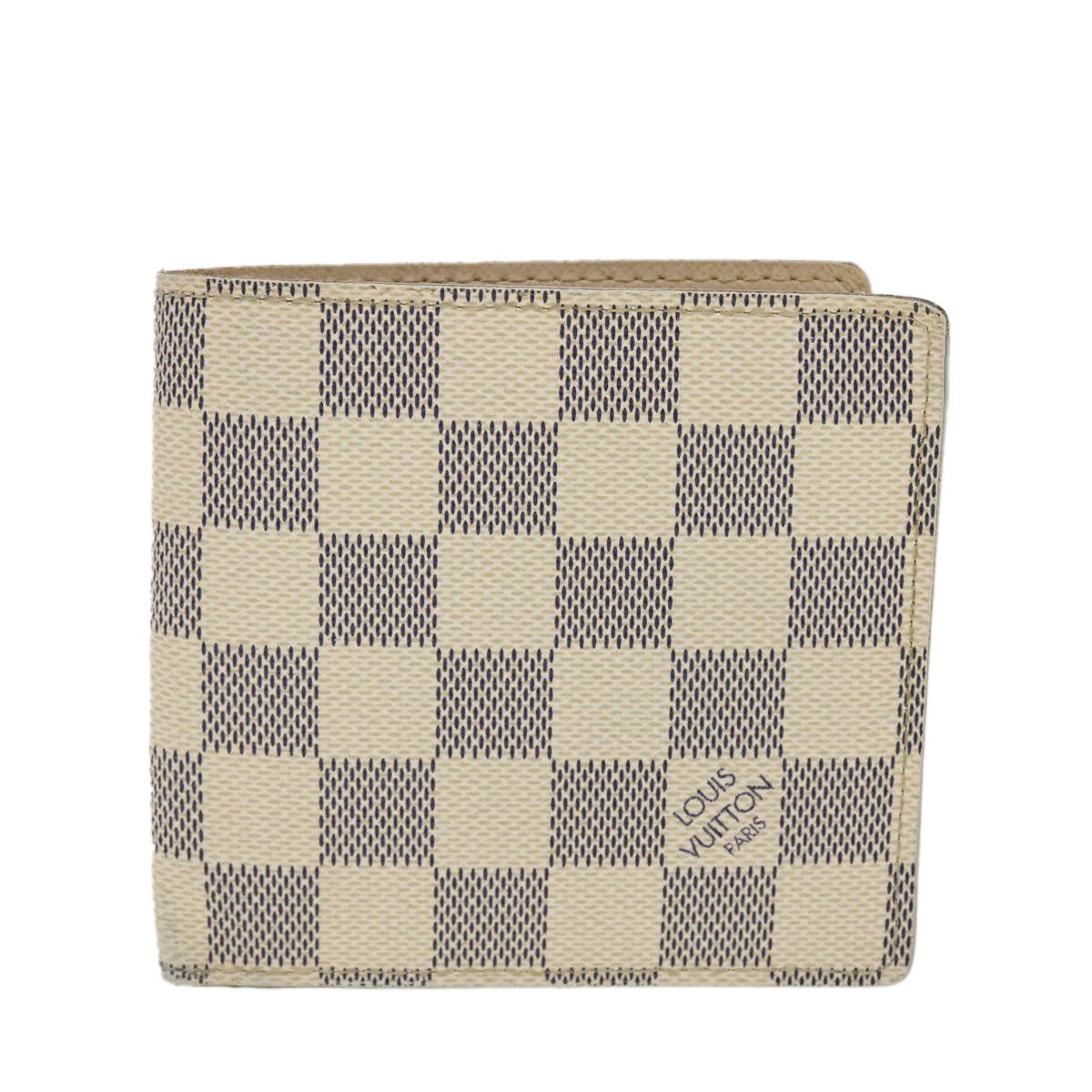 Louis Vuitton Damier Azur Porte Feuille Marco Bifold Wallet LV