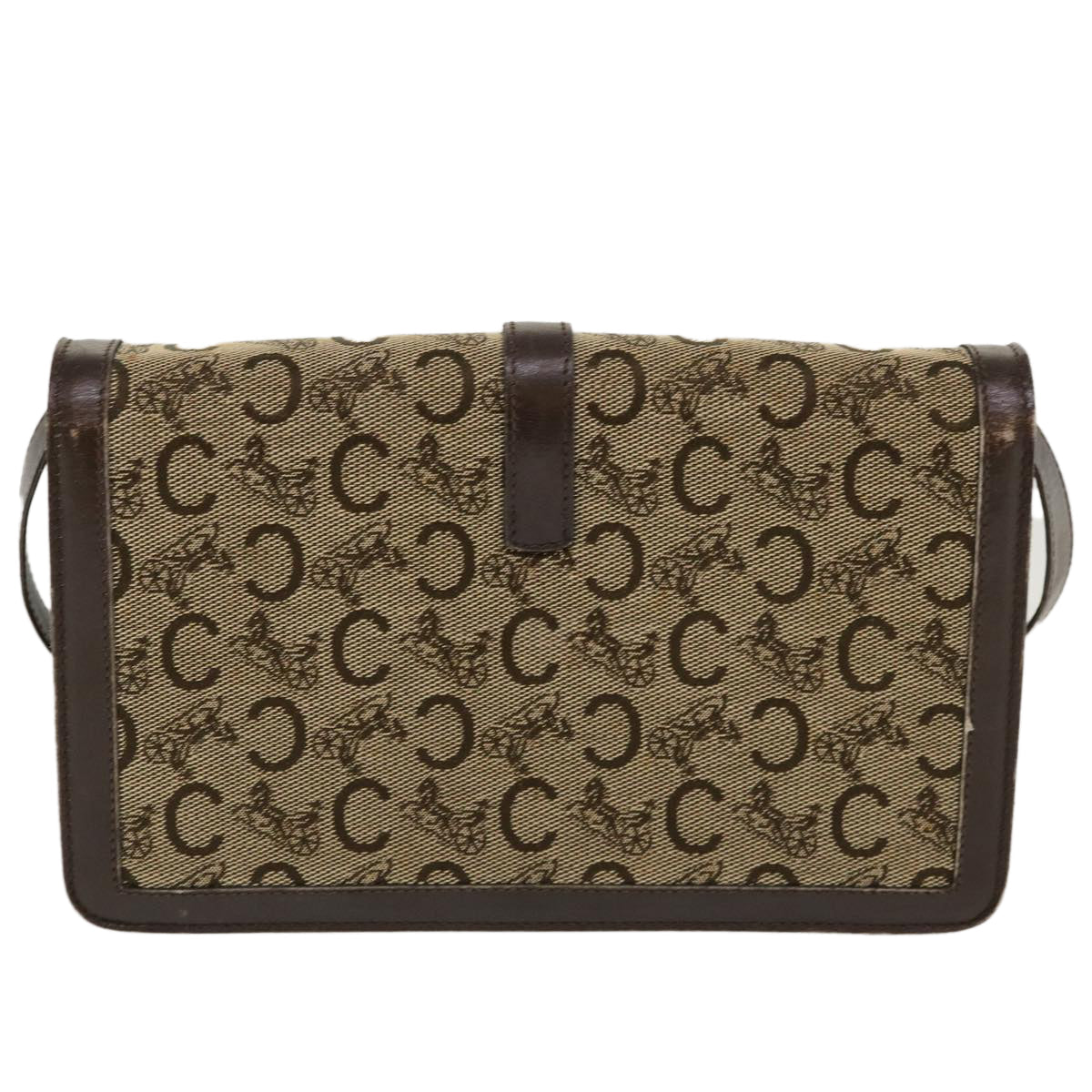 Luxury C Macadam Horse Carriage Shoulder Bag Canvas Brown Bag Brown
