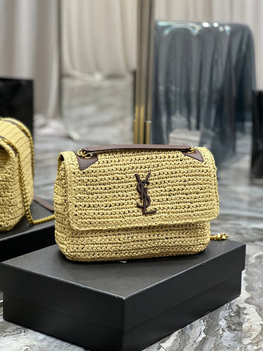 YSL Saint Laurent Niki Shoulder Bag Chain Ysl 633187Gucci66W7069 3407