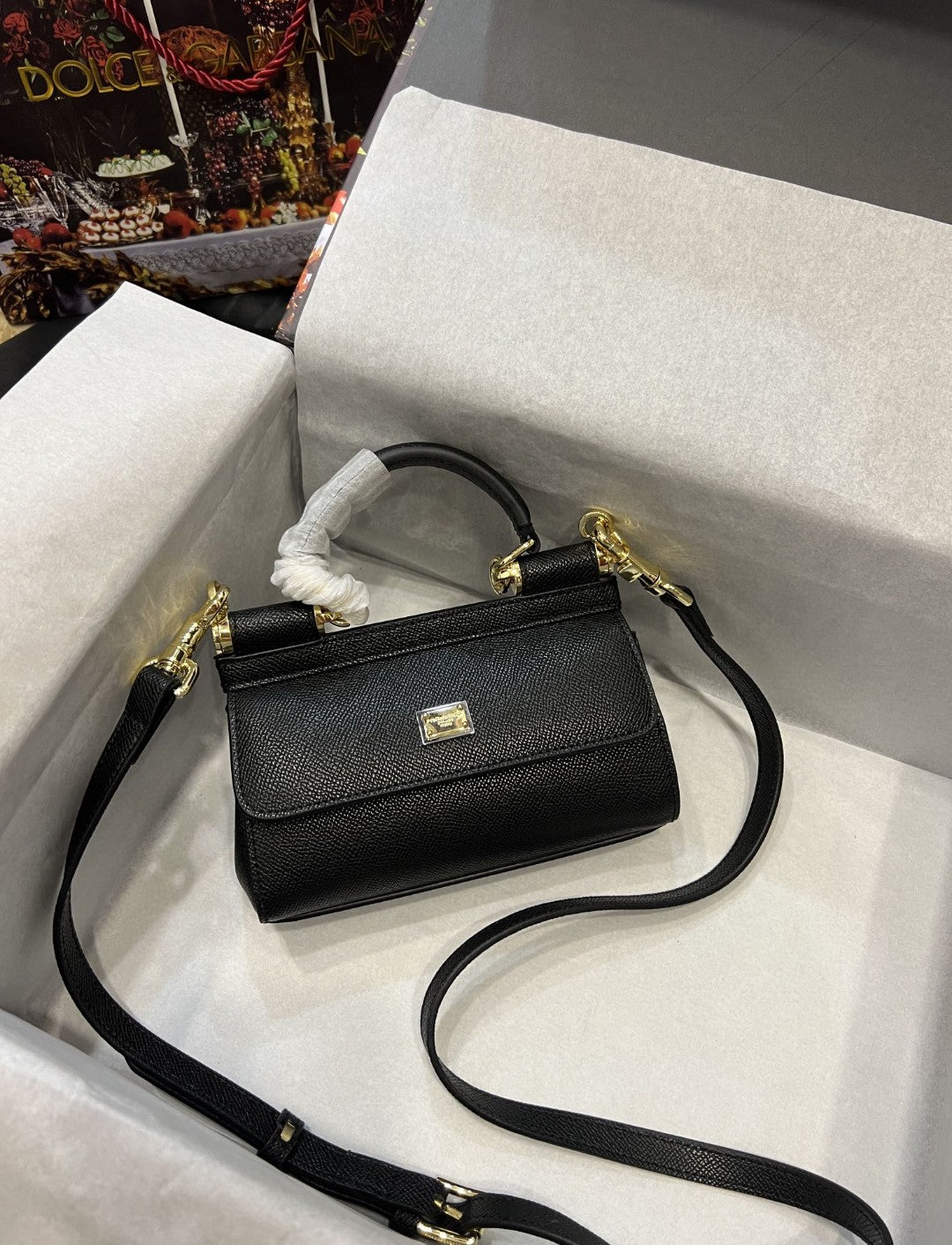 Sicily Dauphine Top Quality7116A100180999 Black Small Travel Bag