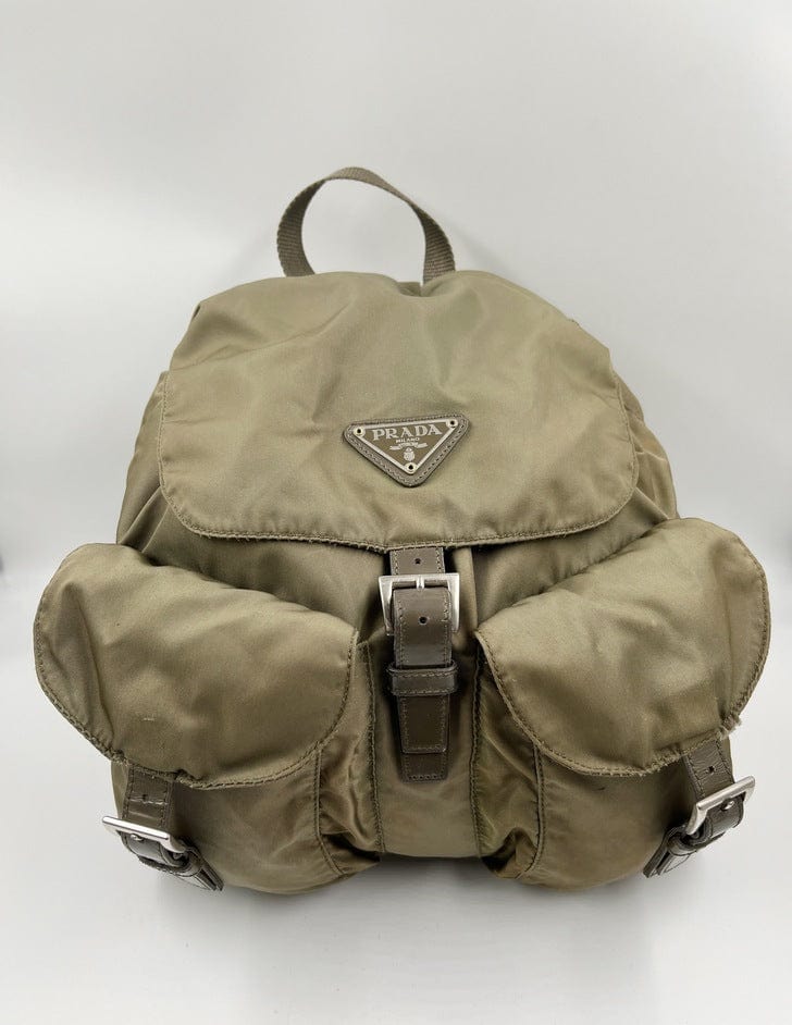 Prada Olive Backpack Nylon