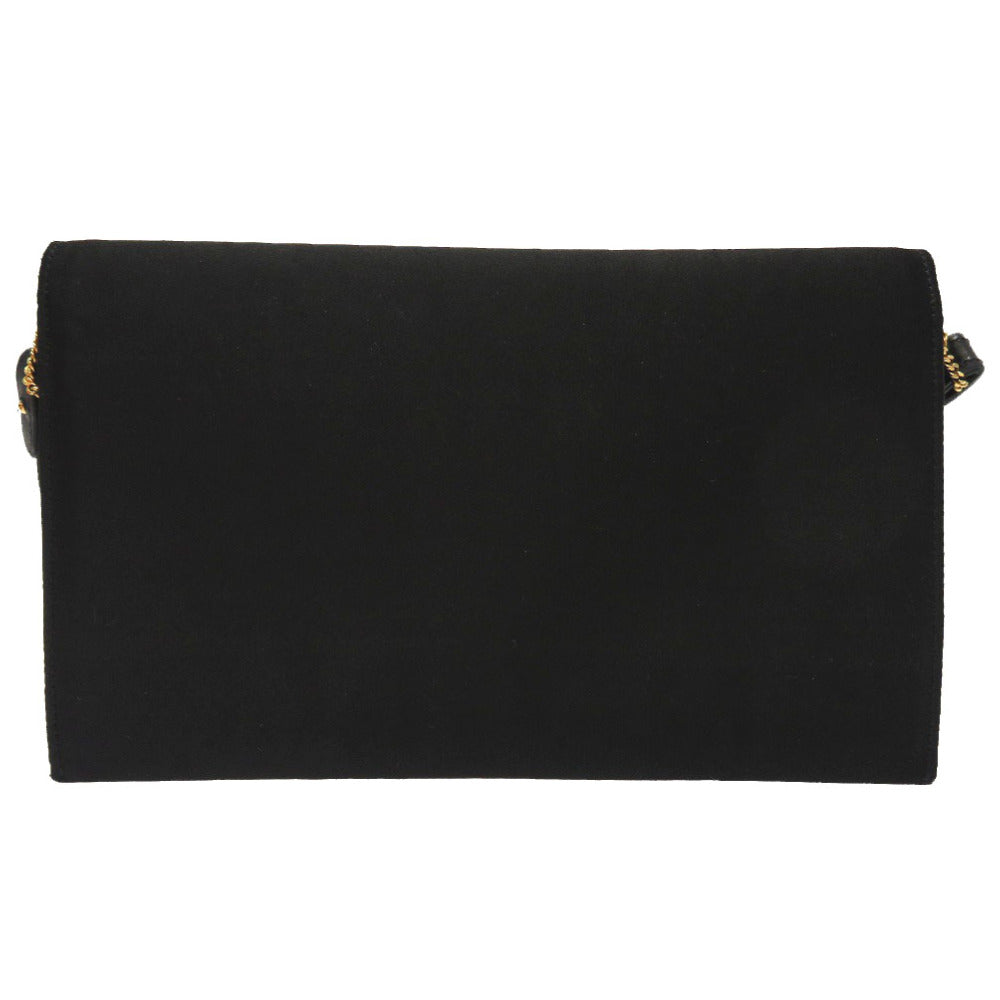 Shoulder Bag Cooktail Women Satin Black