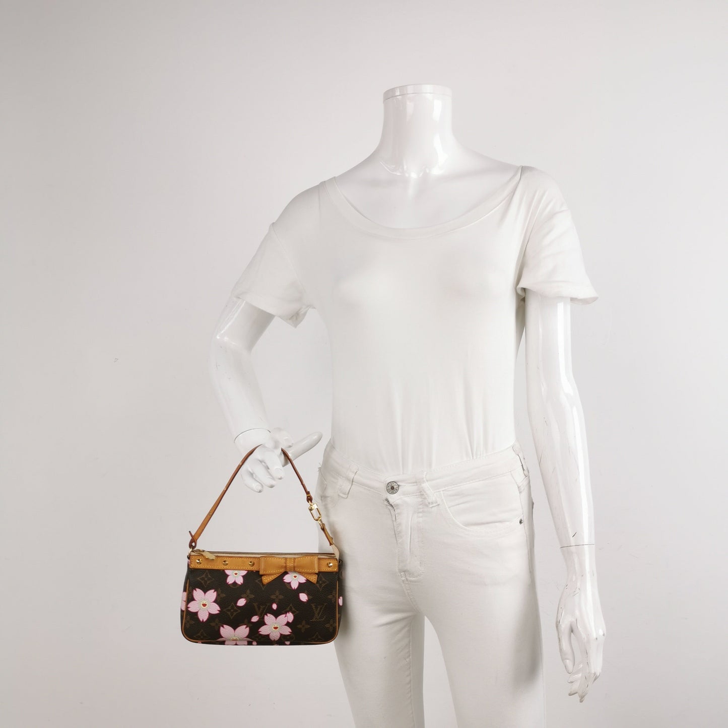 Louis Vuitton x Takashi Murakami Cherry Blossom Pochette Clutch Bag