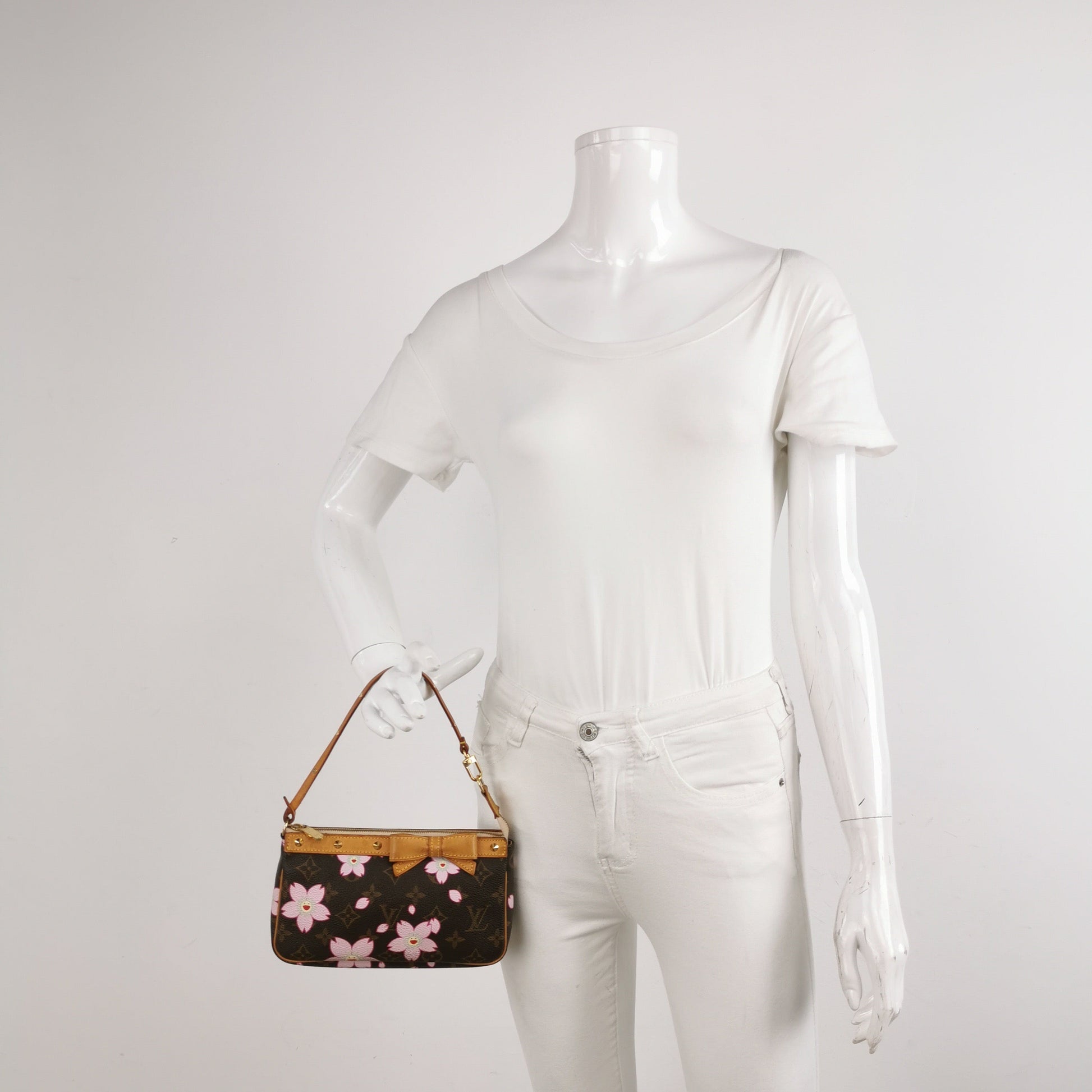 Louis Vuitton x Takashi Murakami Cherry Blossom Pochette Clutch Bag