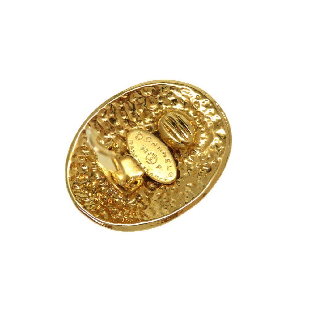 CHANEL Earring metal gold COCO Mark  