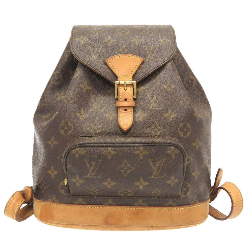 Louis Vuitton Backpack M51136 MontsourisMM Monogram Canvas Brown 3I0105Giz5
