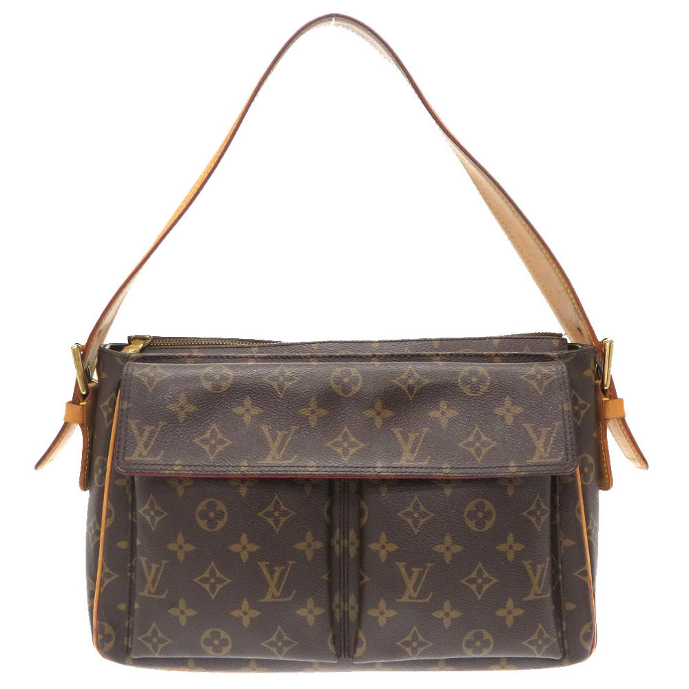 Louis Vuitton M51163 Vivasite GM Monogram Canvas Brown Shoulder Bag