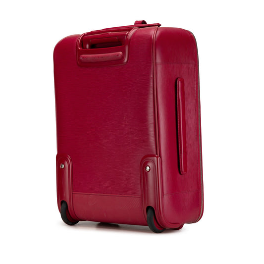 Red Louis Vuitton Epi Pegase 55 Travel Bag