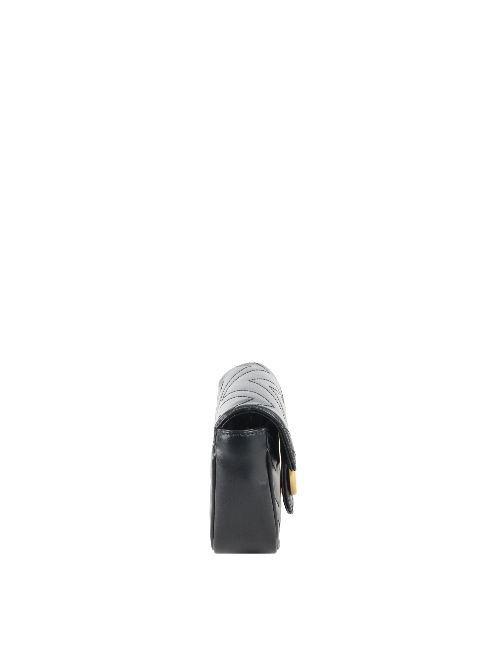 Gucci Super Mini Black Marmont Bag.