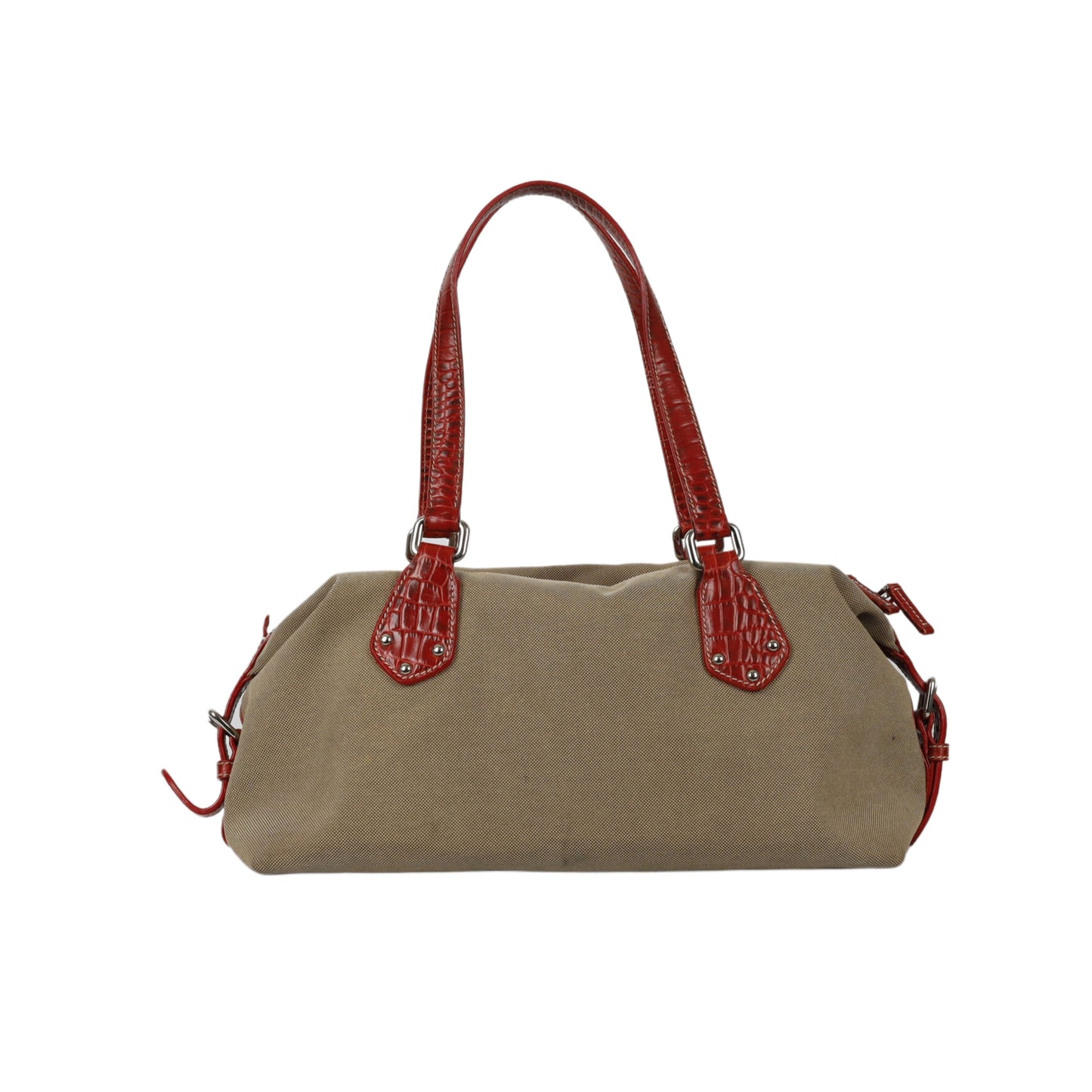 Prada Jacquard Bowling Handbag Travel Bag