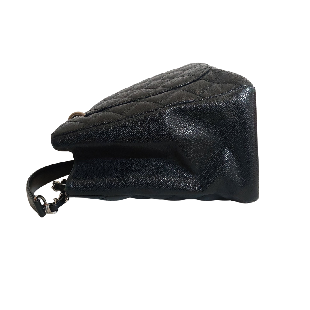 Chanel Black Caviar Leather Grand Shopper Tote |   |