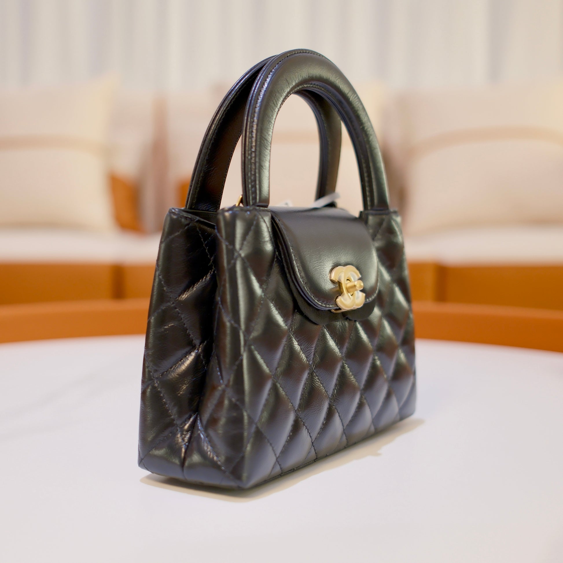 CHANEL MINI KELLY CALFSKIN BLACK (MICROCHIP)