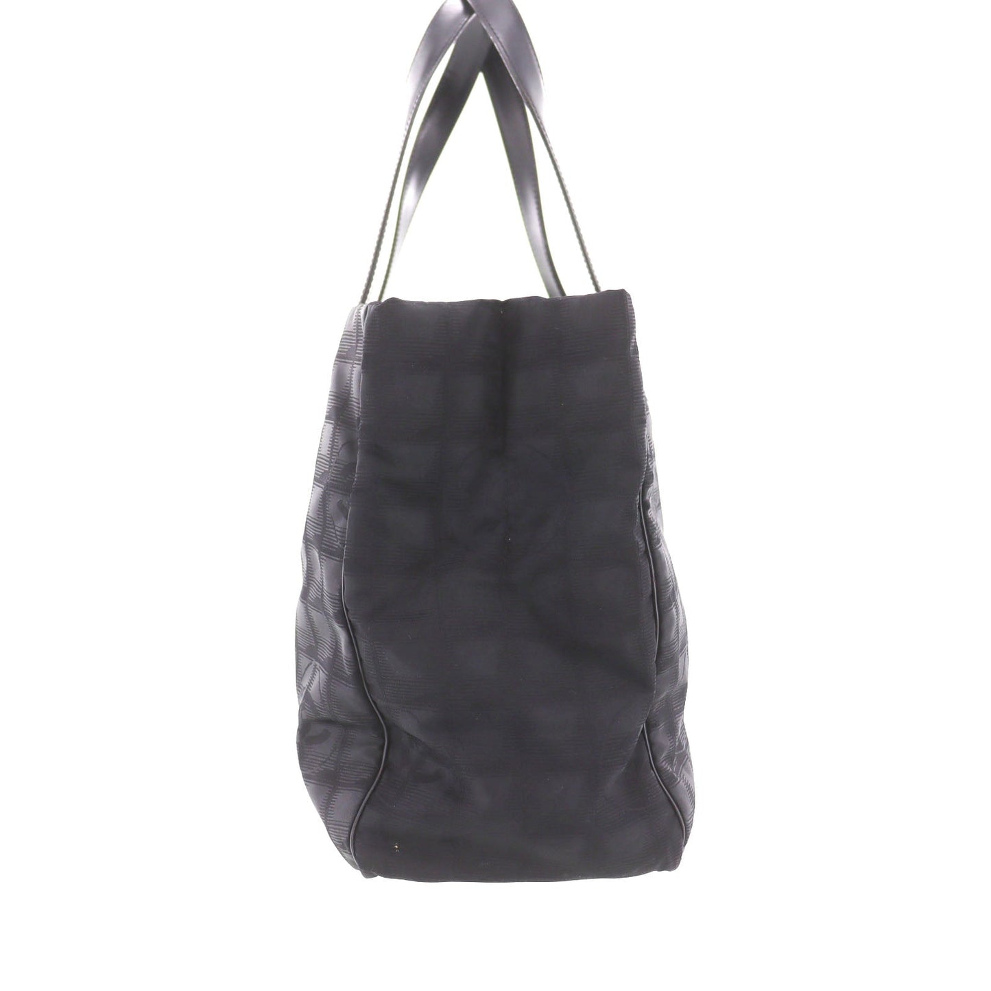 CHANEL New Travel Line Tote Bag Black Nylon #CG704