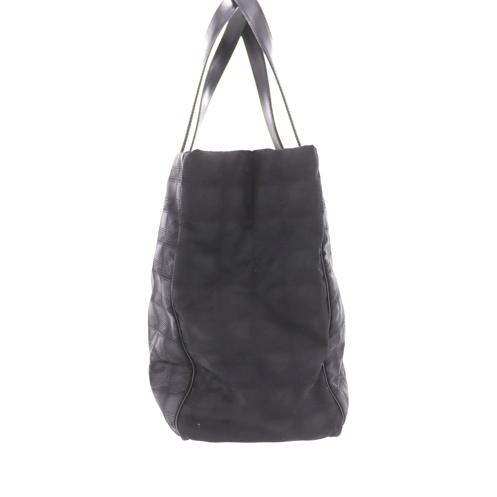 CHANEL New Travel Line Tote Bag Black Nylon #CG704